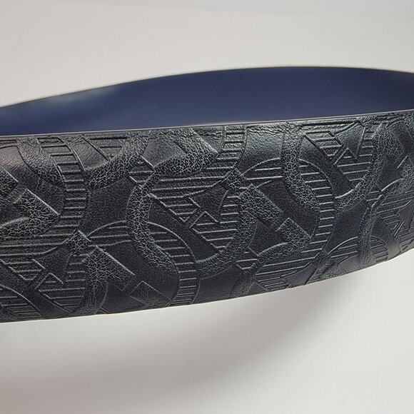 Salvatore Ferragamo Black Leather Embossed Adjustable Gancini Belt - Picture 5 of 7